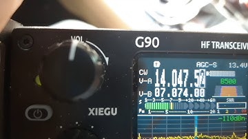 Xiegu G90 CW Decode at the Park