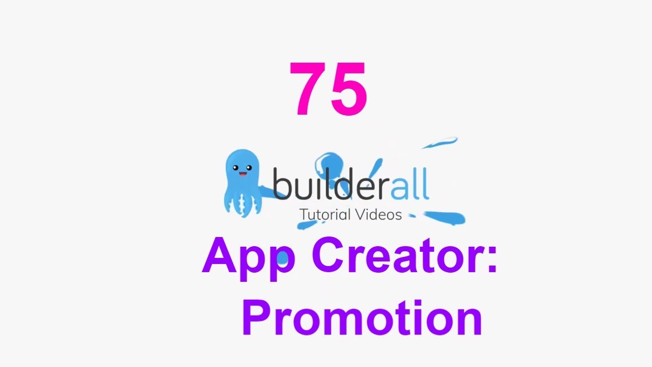 Builderall Tutorial 75 : App Creator - Promotion