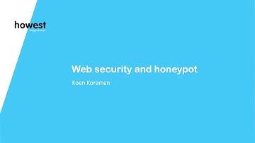Web security and honeypot