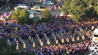 LSU Band comes down the hill