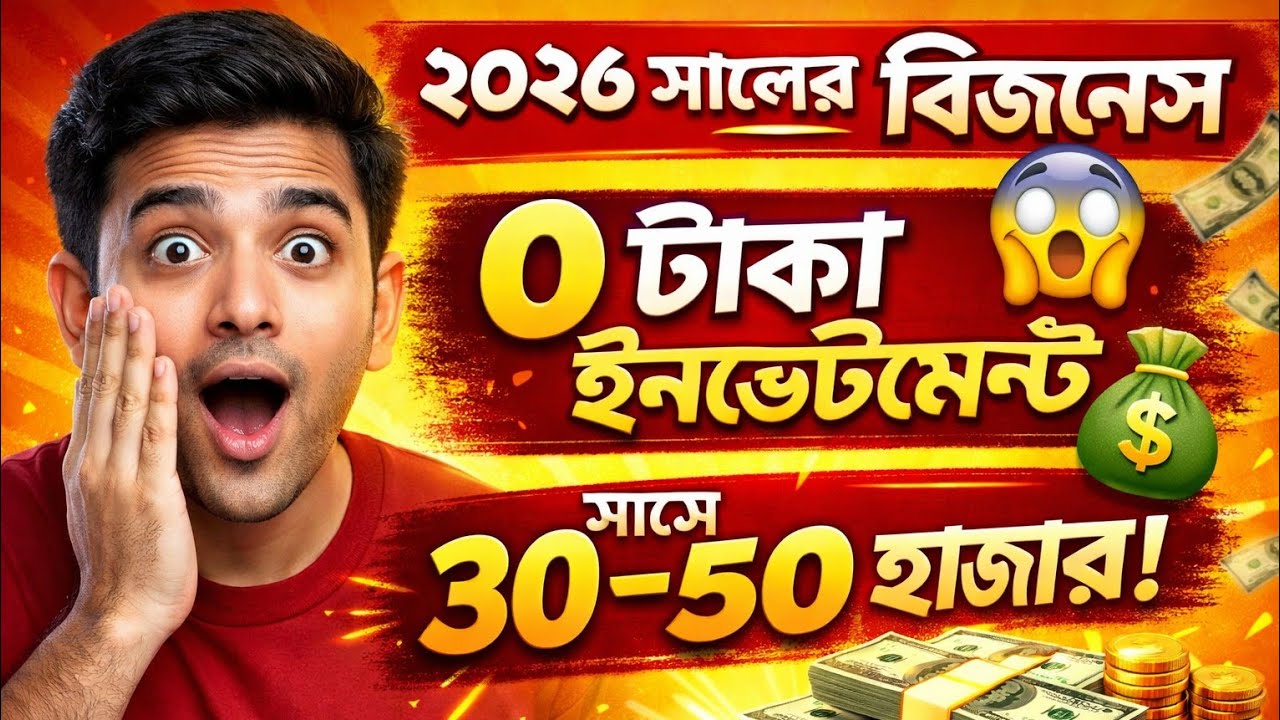 ২০২৬ সালের সেরা বিজনেস 😱| ০ টাকা ইনভেস্টমেন্টে বাড়িতে বসেই আয় |2026 Business Idea |মাসে ৩০–৫০হাজার