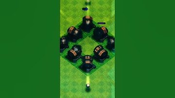 GIANT CANNON GANG Vs MAX ELIXIR TROOPS । CLASH OF CLANS#shorts #clashofclans #supercell #coc #cannon