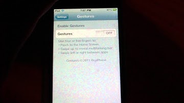 Enable Multitouch Gestures on iPod Touch 4, 4.3.1