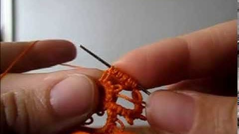 Needle Tatting Joining ( j ) for beginners