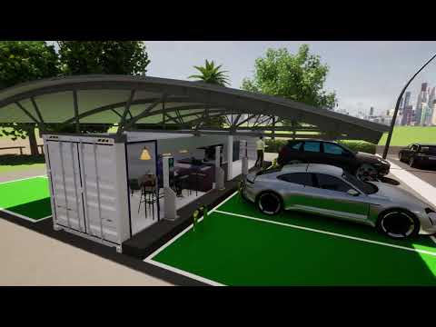 Container  EV Charger Station  & Coffee shop