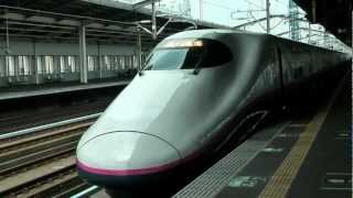 E2系1000番台東北新幹線やまびこ52号東京行き宇都宮駅発車