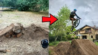 Huge Backyard Dirt Jump Transformation | Building and Riding
