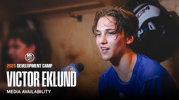 Victor Eklund Reflects on 2025 Blue & White Scrimmage | Islanders Development Camp Interview