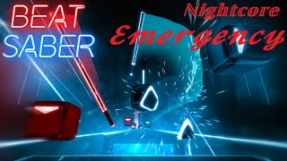 BEAT SABER | Kim Leoni - Emergency (Nightcore Mix)  | Second Attempt |  Expert+ | GHDS🐉