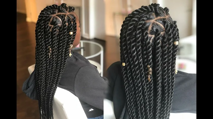 Master the Jumbo Senegalese Rope Twist on Straight Hair