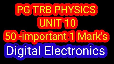 Pg trb physics /unit 10/important mcq /study material /online test