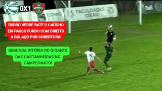 Gaúcho 0X1 Brasil de Farroupilha - Campeonato Gaúcho Série A2 2026 | 8° Rodada.