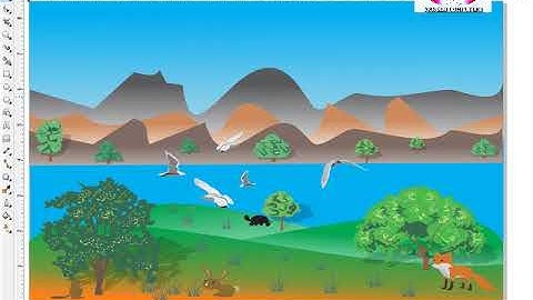 How to create corel draw background design ,nature design in coreldraw , corel draw tutorials