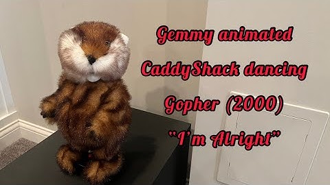 Gemmy animated dancing CaddyShack Gopher