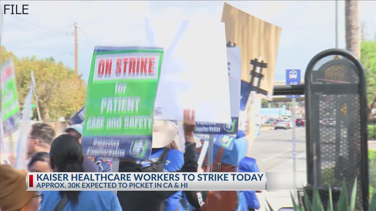 Thousands of Kaiser Permanente workers to go on strike - YouTube