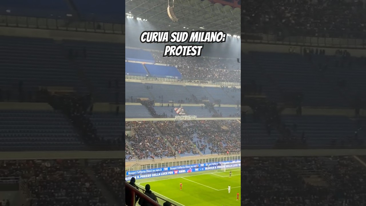 Curva Sud Milano protests agains current AC Milan management 