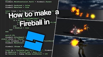 How to make a FIREBALL in ROBLOX STUDIO!