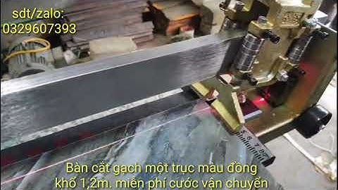 Bàn cắt gạch một trục màu đồng khổ 1,2m. bàn cắt gạch ốp lát mới nhất.bàn cắt gạch ốp lát giá rẻ