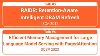 Lecture 13 | DRAM Refresh (RAIDR) &amp; Memory Management (PagedAttention) | GSU | Prof. Mohammed Alser
