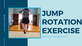 Off Ice Jump Rotation Exercise! Master figure skating jumps at home!