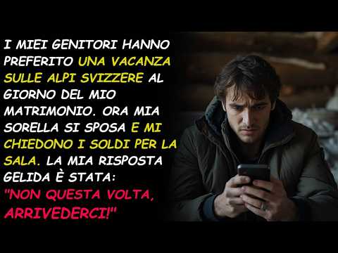 Video I miei genitori hanno saltato il mio matrimonio per andare a sciare, ora si pentono.
