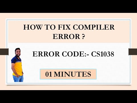 Fixing Compiler Error CS1038 In C# Application