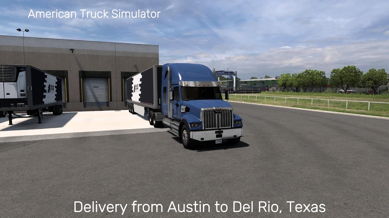 American Truck Simulator | Delivery from Austin to Del Rio, Texas | توصيل من اوستن الى ديل ريو تكساس