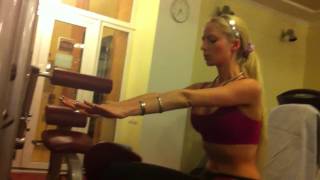 Valeria Lukyanova Amatue 21 Exercise to the inside of the leg elastic