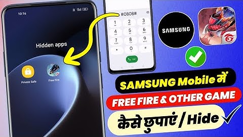 samsung mobile mein free fire kaise chhupaye | how to hide free fire in samsung mobile | ff max hide
