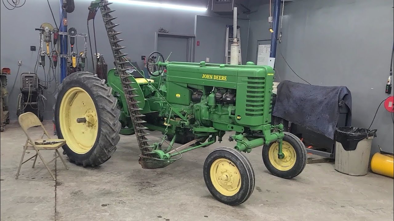 Fabricating parts for a John Deere MT tractor - YouTube