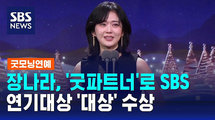 장나라, '굿파트너'로 SBS 연기대상 '대상' 수상 / SBS / 굿모닝연예