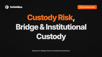 Crypto Decoded: [The Exchange Atlas: Episode 6] Custody Risk, Bridge & Institutional Custody