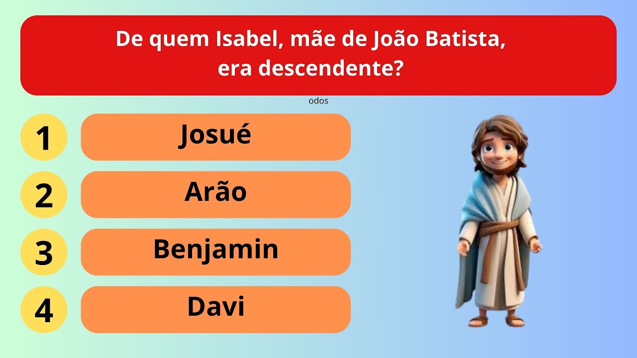 BOM DE BÍBLIA - 15 Perguntas Bíblicas de Nível fácil e médio.