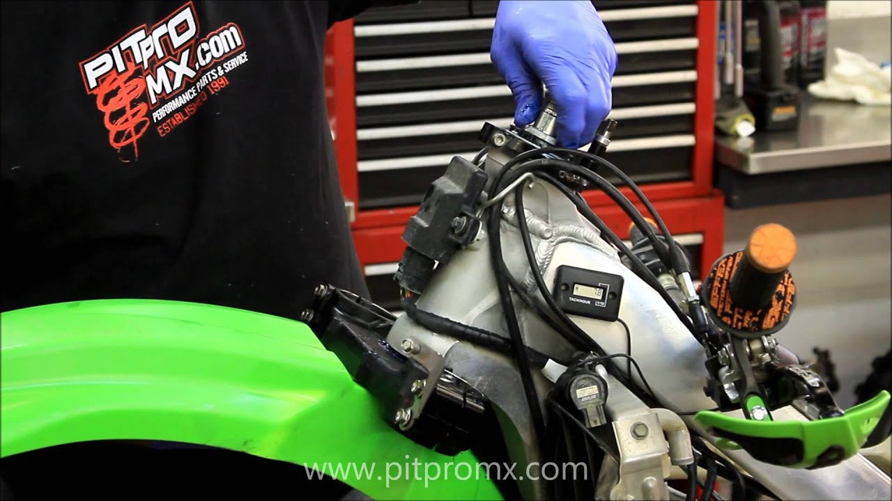 New Dirt Bike Prep Reassembling the Triple Clamp Tech Tips Pit Pro