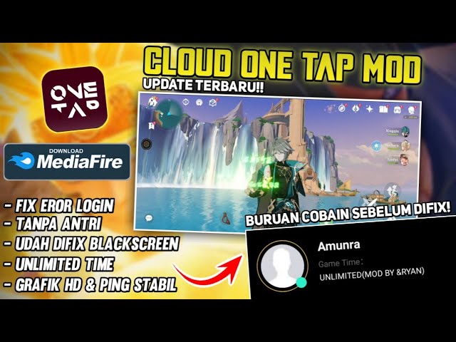 ONE TAP MOD ILIMITADO TUDO INFINITO CLOUD ONETAP UNLIMITED TIME