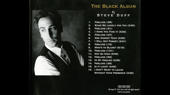 Steve Duff - The Black Album - full album audio - ...