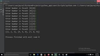 How to take matrix input from the user and display the matrix in Python