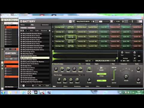 Battery 4 import librarie tutorial like battery 3, mpc, reaktor etc extensions