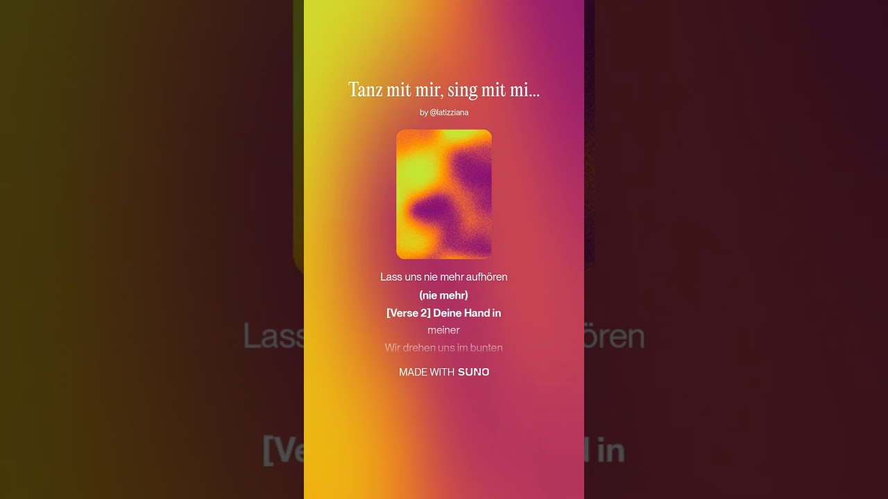 Tanz mit mir, sing mit mir