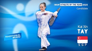 2025 IWUF Traditional Taolu Athlete of the Year female candidates - 3. Kai Xin Tay (SGP)
