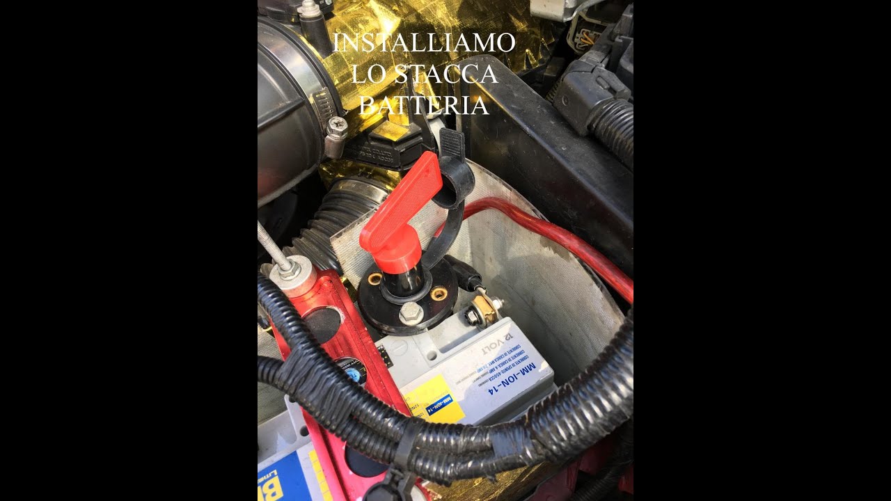 Installazione stacca batterie sul auto 