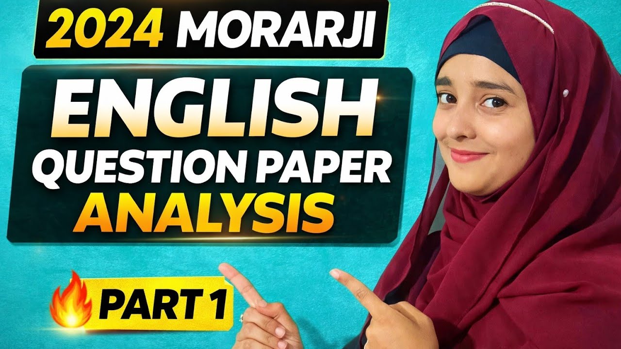 2024 Morarji Question Paper Breakdown 🔥 | What Actually Repeats?