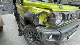 Jimny met with an accident