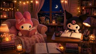 Study Night with Kuromi & My Melody 📚🌙 | Cozy LoFi Study Ambience
