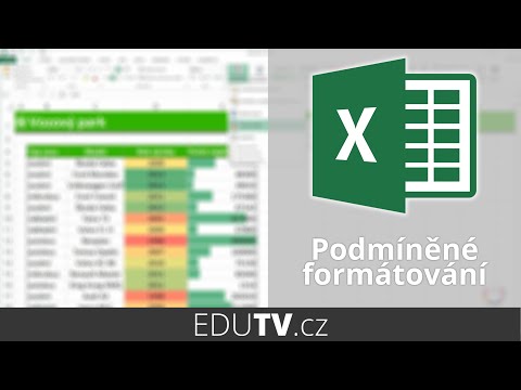 Video: Zpomaluje podmíněné formátování Excel?