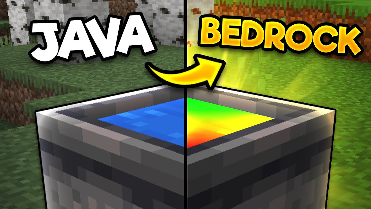 How to turn Minecraft Bedrock Edition into Minecraft Java Edition