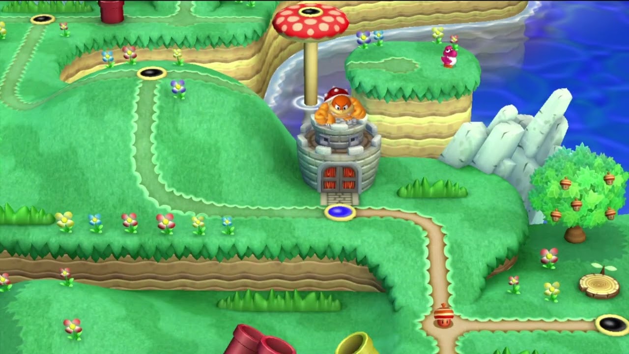 Gameplay Mario Bros.U Deluxe - Bia e Derick parte 2