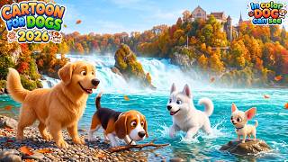 Calming Dog Cartoon for Home alone Puppies 🐶 TV Show for Pets to watch all day 📺 With ambient music