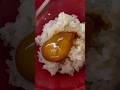 Soy-marinated egg yolk on rice… unreal 😳