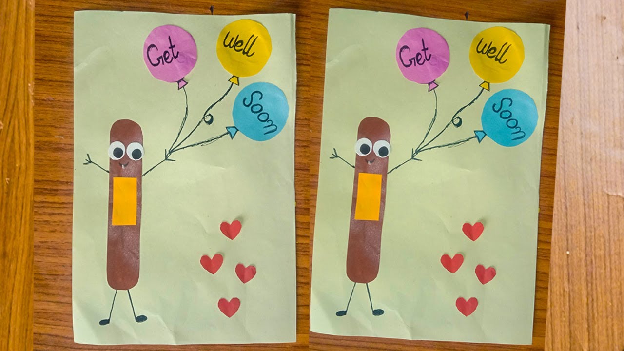 DIY Get Well Soon Card | Simple Card Ideas | #getwellsoon | #card ...